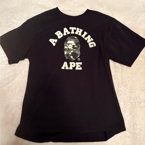 Bape Black and White Short Sleeve Tee